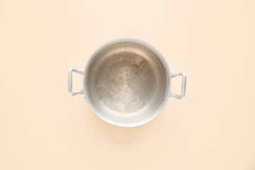 Cooking food concept with empty pot