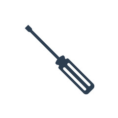 Screwdriver icon vector. white isolated background