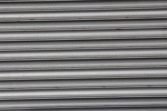 Textuur horizontale lijnen golfplaat van metaal