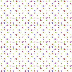 Abstract seamless pattern background with multi-colored varied triangles.