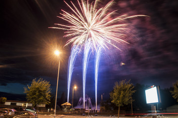 Detail from the biggest firework that lasted over twenty minutes in Skopje
