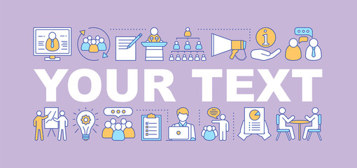 Obraz premium Business workshop word concepts banner
