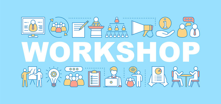 Business workshop word concepts banner