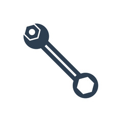 wrench screw Icon. Support service vector illustration isolated on white.