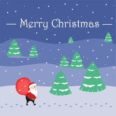 Fototapeta na wymiar Merry Christmas and happy New year postcards. 