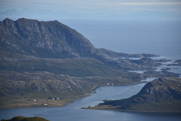 Norwegen, Lofoten, Ryten, Berg, Flakstad, Medvoll, Aussichtsberg, wandern, bergsteigen, Ramberg, Leknes, Sandbotnen, Yttersand, Fuklhuken, Middagstinden, Kvalvika