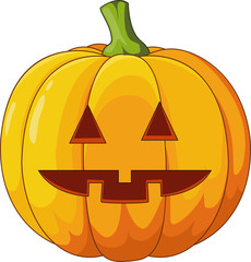 Scary Halloween Pumpkin cartoon