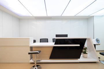 front desk in hospital