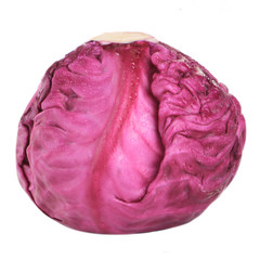Fototapeta premium purple cabbage isolated on white