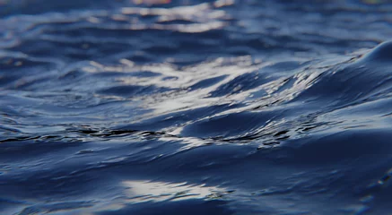 Photo sur Plexiglas Eau Abstract Water Surface Close Up. 3D illustration