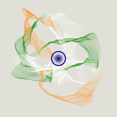 India independence day greeting flag