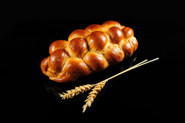 Zopf Geb&auml;ck mit &Auml;hre / pigtail pastry with wheat