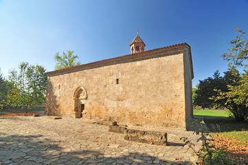 Albanian Chotari or Cotari church in the town of Nik, Azerbaijan
 - obrazy, fototapety, plakaty