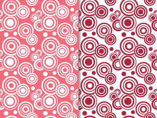 Geometric seamless pattern. Circles