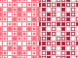 Geometric seamless pattern. Square with uneven edges
