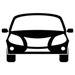 Plakat Car icon. Front view