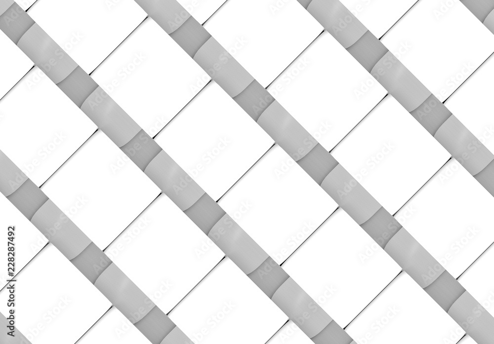 Aufkleber 3d rendering. modern diagonal round square tile row pattern background.