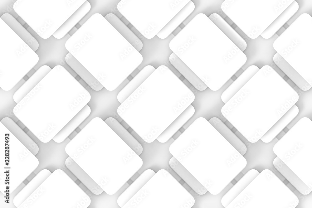 Poster 3d rendering. seamless round square striped pattern wall background.