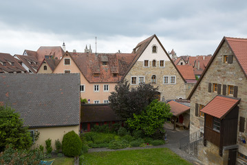 Fototapeta na wymiar old town in rothenburg