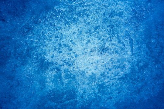 Beautiful Abstract blue Nature Winter frost background