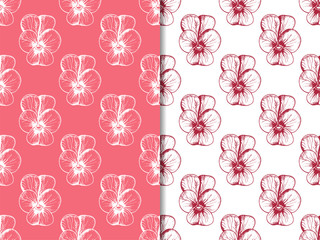 floral seamless pattern with flowers
