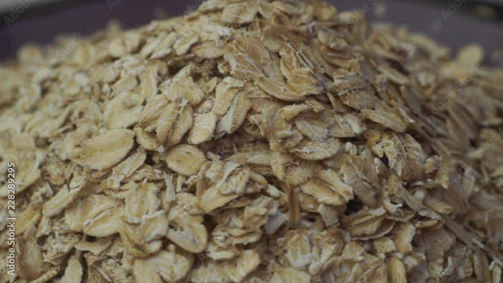 Poster Cereals background macro view, rotation 360 degrees. 