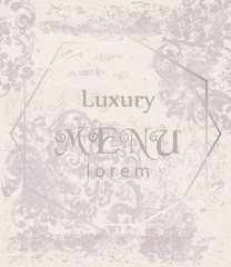 Luxury ornamented background Vector. Royal luxury texture floral decor. Pastel colors