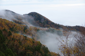 霧の大河原峠