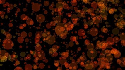 Abstract background animation with circles floating. Animation of red bubbles. Backdrop texture with motion.