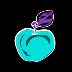 apple drawing illustration