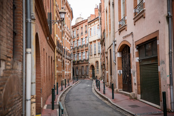 Fototapeta na wymiar Street view in Toulouse France
