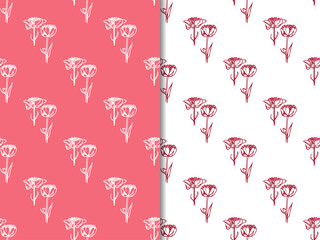 seamless floral pattern with wild flower