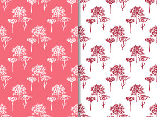 seamless floral pattern with wild flower