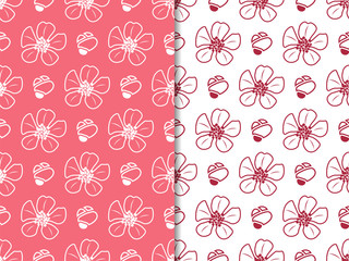 seamless pattern with flowers