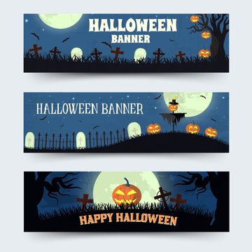 Retro halloween time background concept in style. Vector illustration design