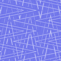 blue or violet wallpaper with white zigzag pattern imitation denim