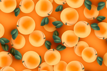 Background with apricots.