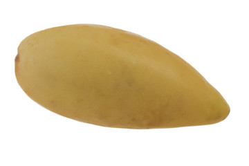 yellow Banana passionfruit isolated on white