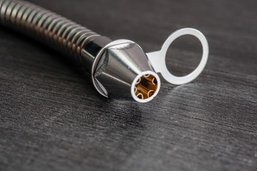 Metal pipe hose, bidet