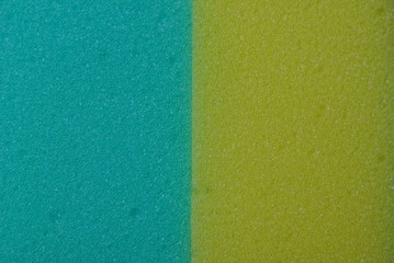 yellow green plastic texture from a piece of foam rubber