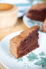 Chocolate cake with Lingonberry jam