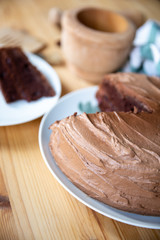 Chocolate cake with Lingonberry jam