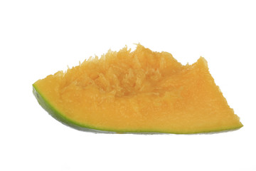 slice of mango isolated on white background