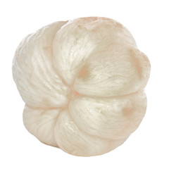 pelled mangosteen isolated