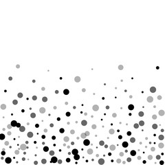 Scattered random black dots. Dark points dispersio