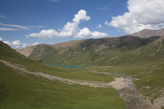 Lake Kol Ukok, Kotchkor, Naryn Province, Kyrgyzstan