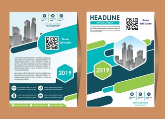 cover template a4 size. Business brochure design. Annual report cover. Vector illustration.