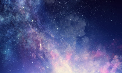 Fototapeta premium Starry sky in open space