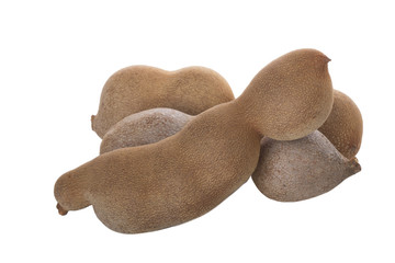 heap of tamarind isolated on white background