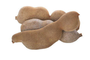 heap of tamarind isolated on white background